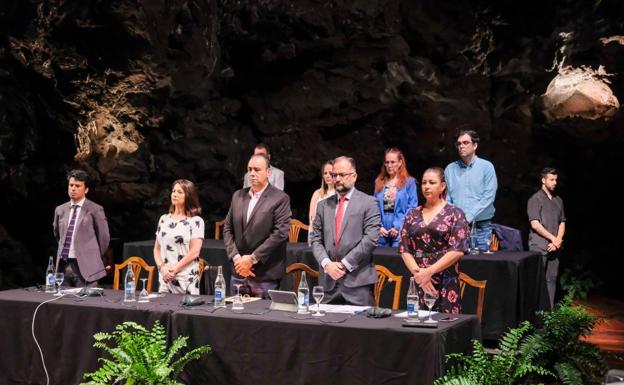 Momento de la sesión en Los Jameos del Agua. 
