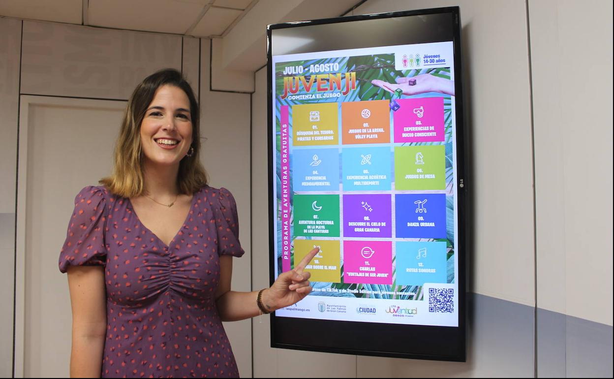 Carla Campoamor, durante la presentación del programa de actividades. 