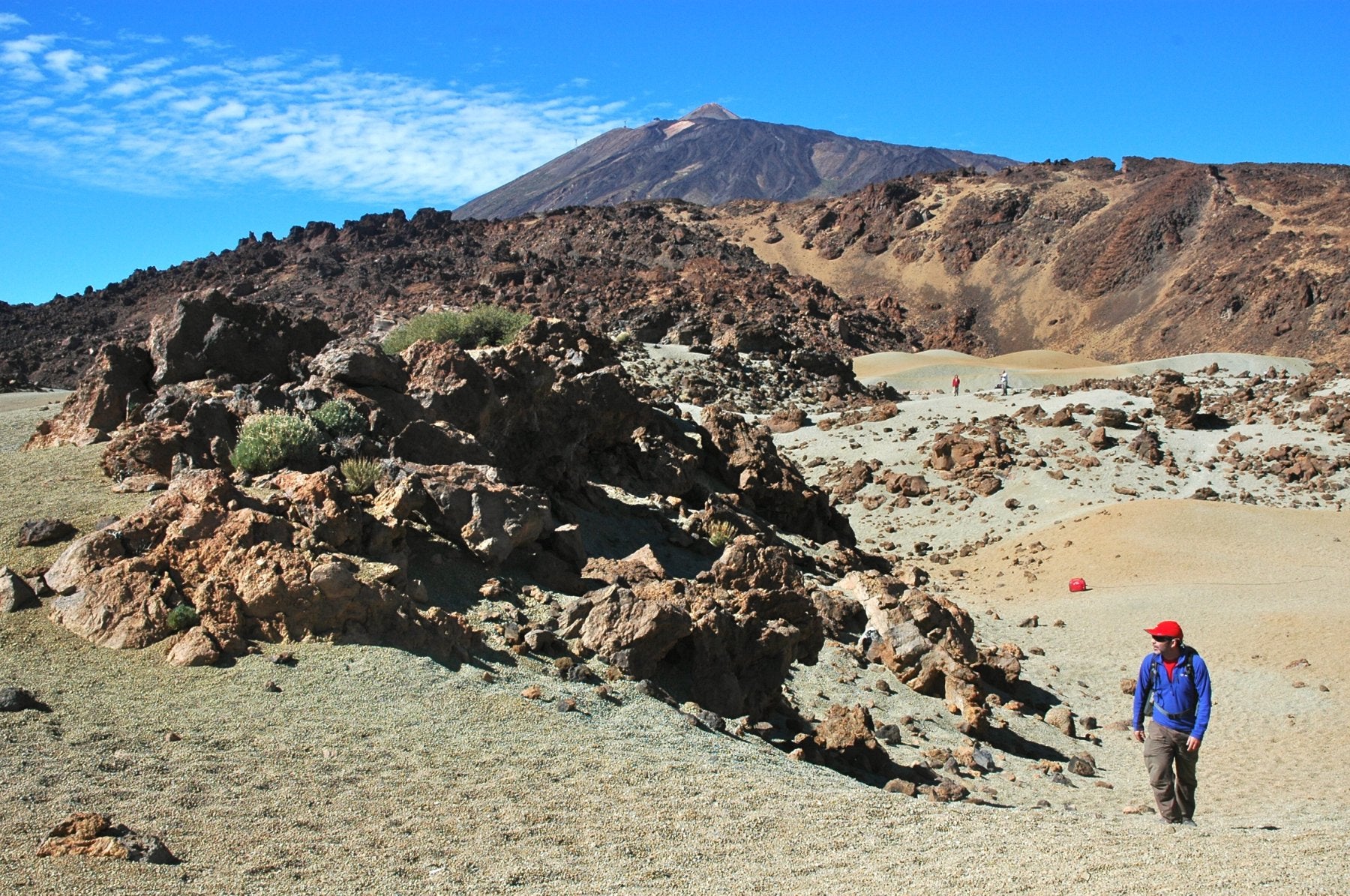 Las Cañadas del Teide, donde se han localizado los seísmos. 