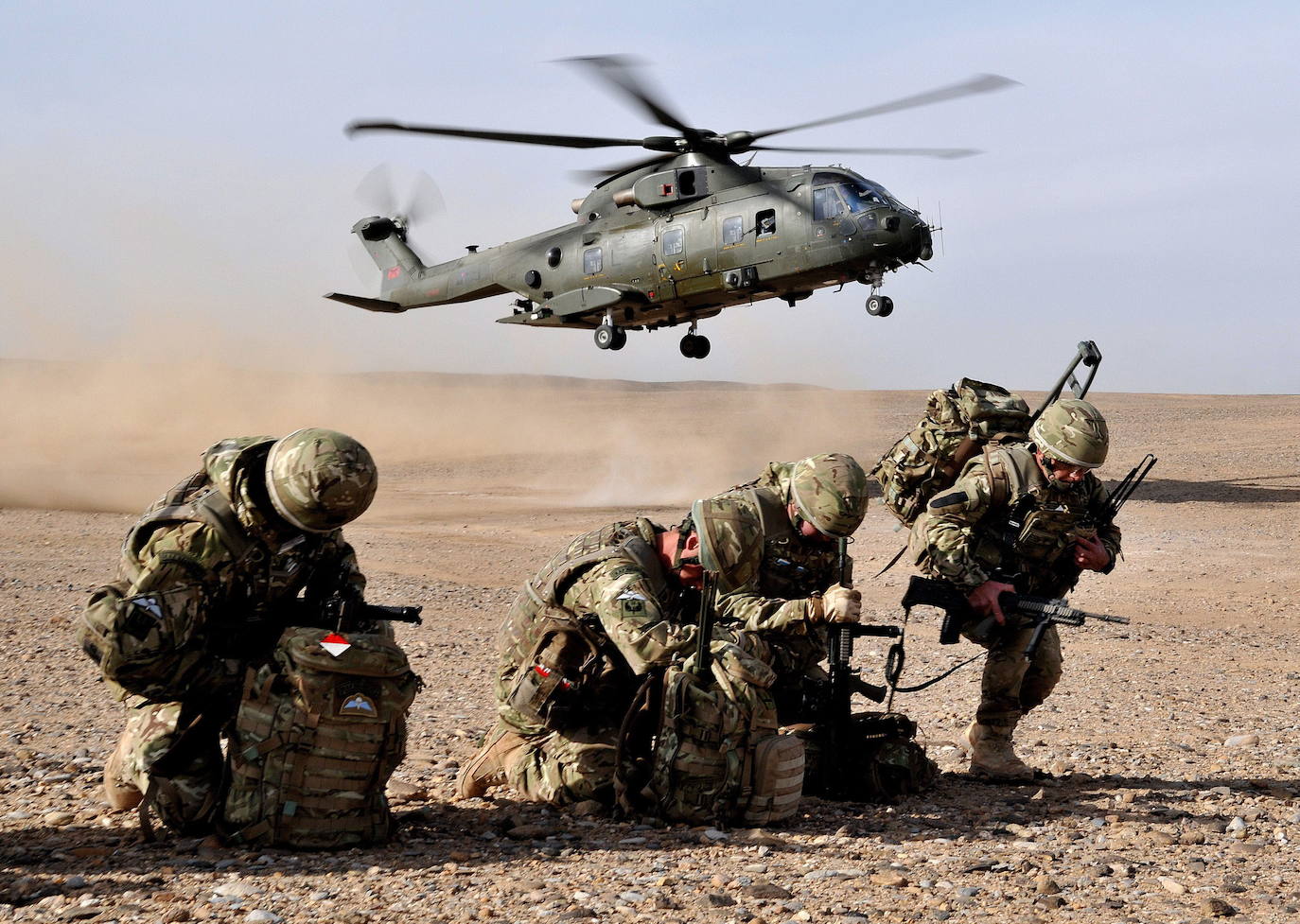 Militares británicos desplegados en Afganistán, en una imagen de archivo