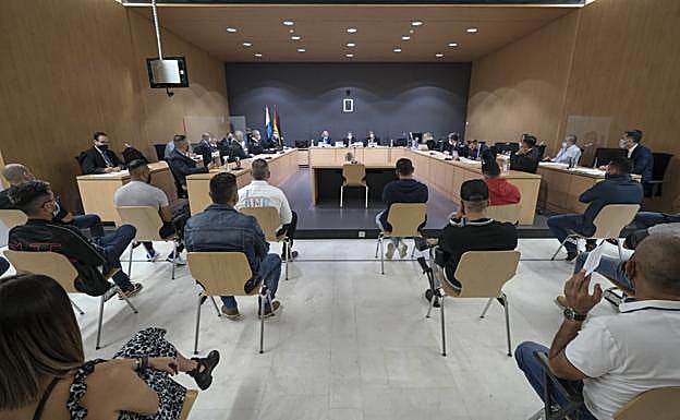 Imagen del juicio que se celebró en noviembre de 2020 contra la banda del Pisahuevos. 