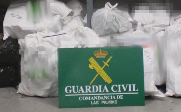 La droga incautada. 