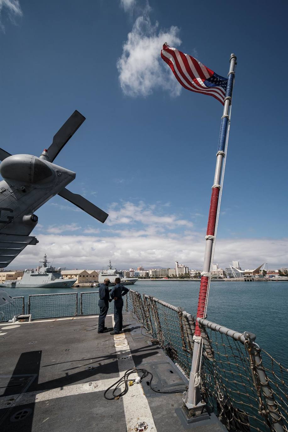 Fotos: El destructor USS Bulkeley, hace escala en Gran Canaria