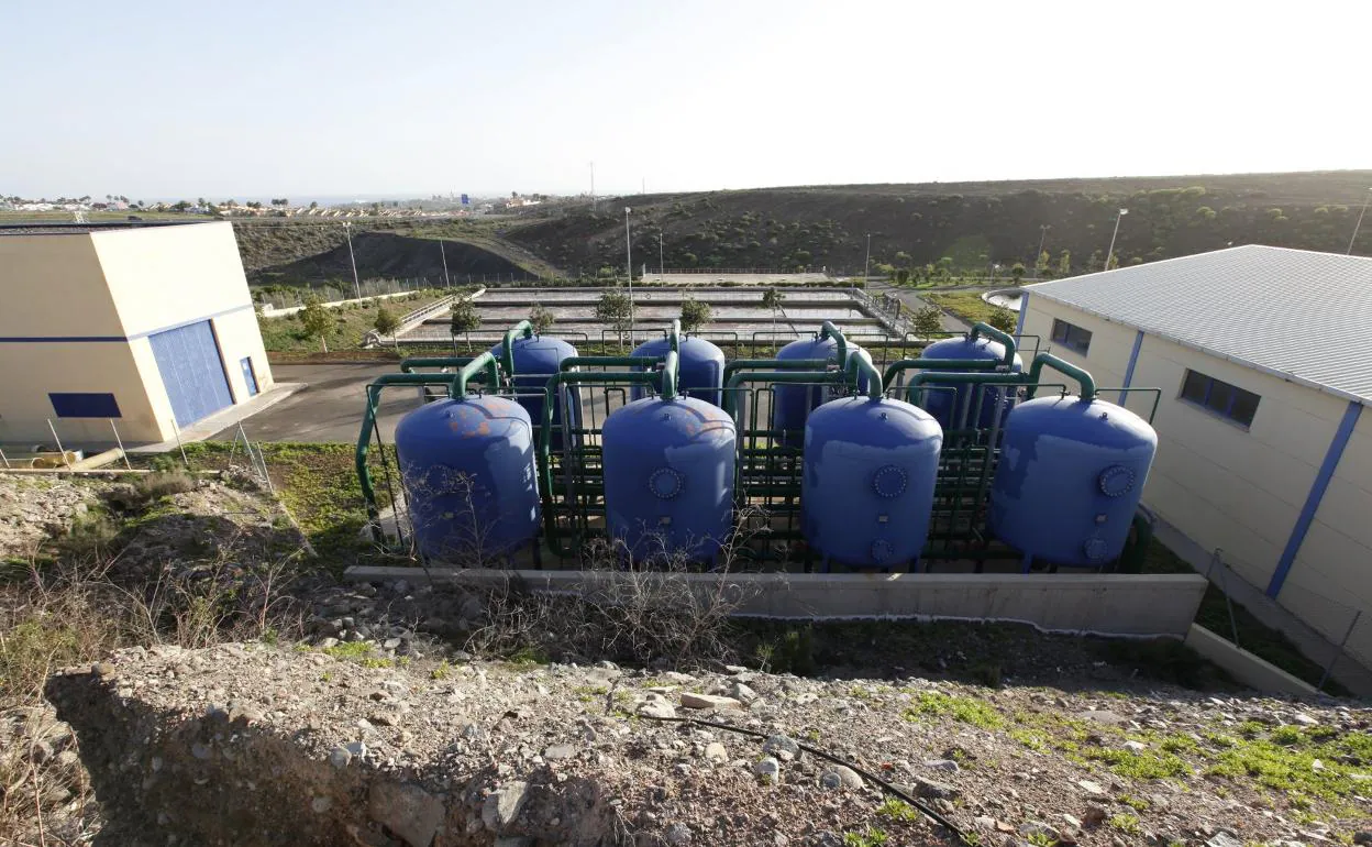 Imagen de archivo de la depuradora de aguas residuales de El Tablero. 