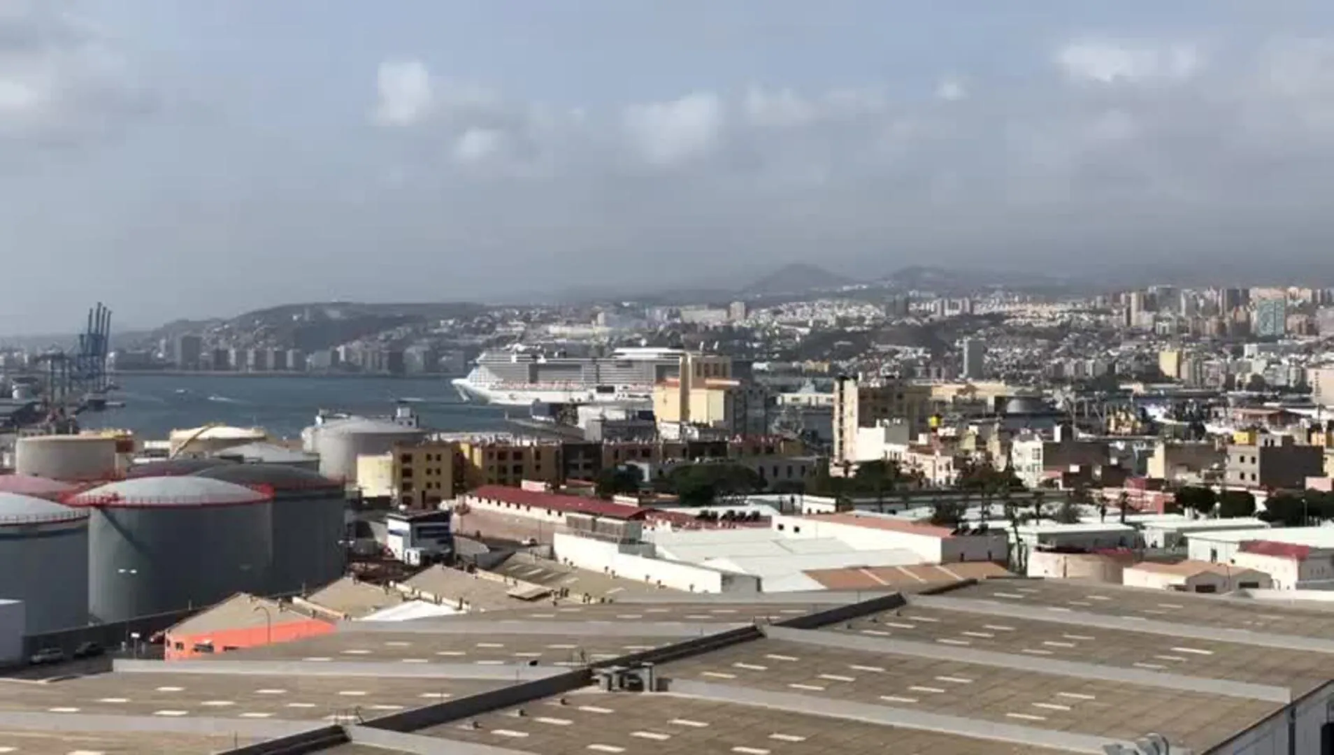 Impresionante crucero en la capital grancanaria