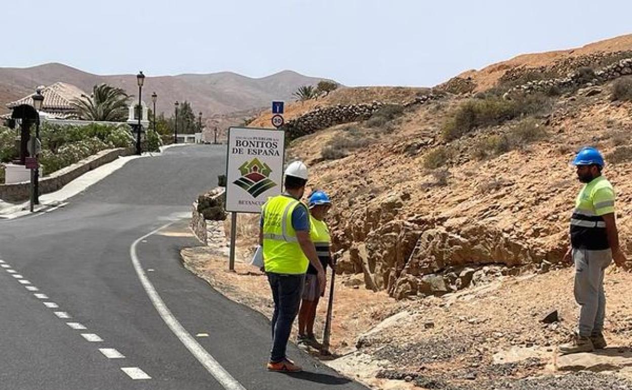 Obras este pasado lunes. 