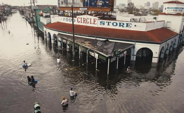 Katrina destrozó la ciudad de Nueva Oleans. 