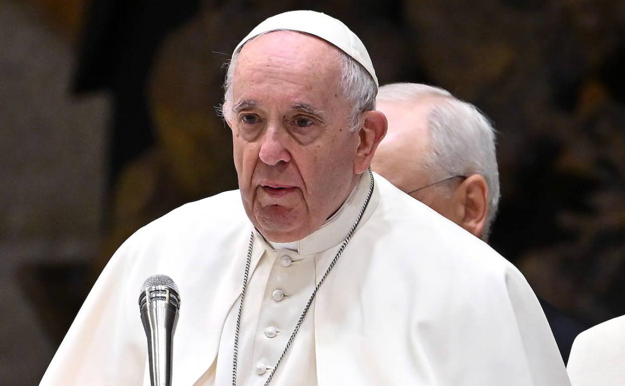 El Papa Francisco preside la audiencia general semanal en el Aula Pablo VI, Ciudad del Vaticano. 