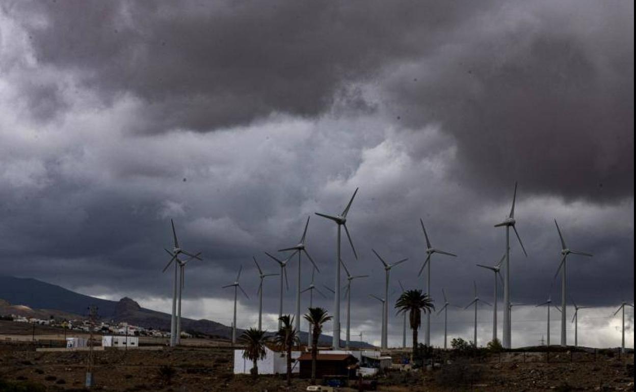 Imagen de archivo de un episodio de lluvias en Gran Canaria. 