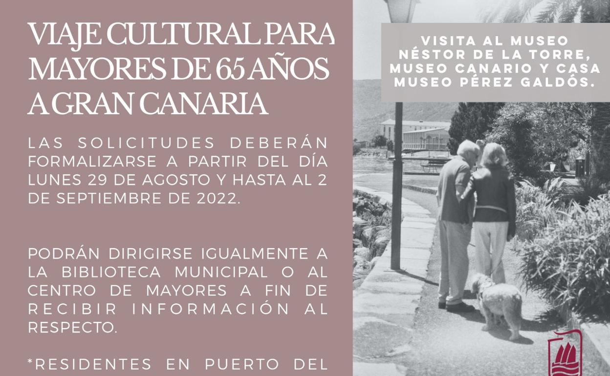 Cartel de actividad. 