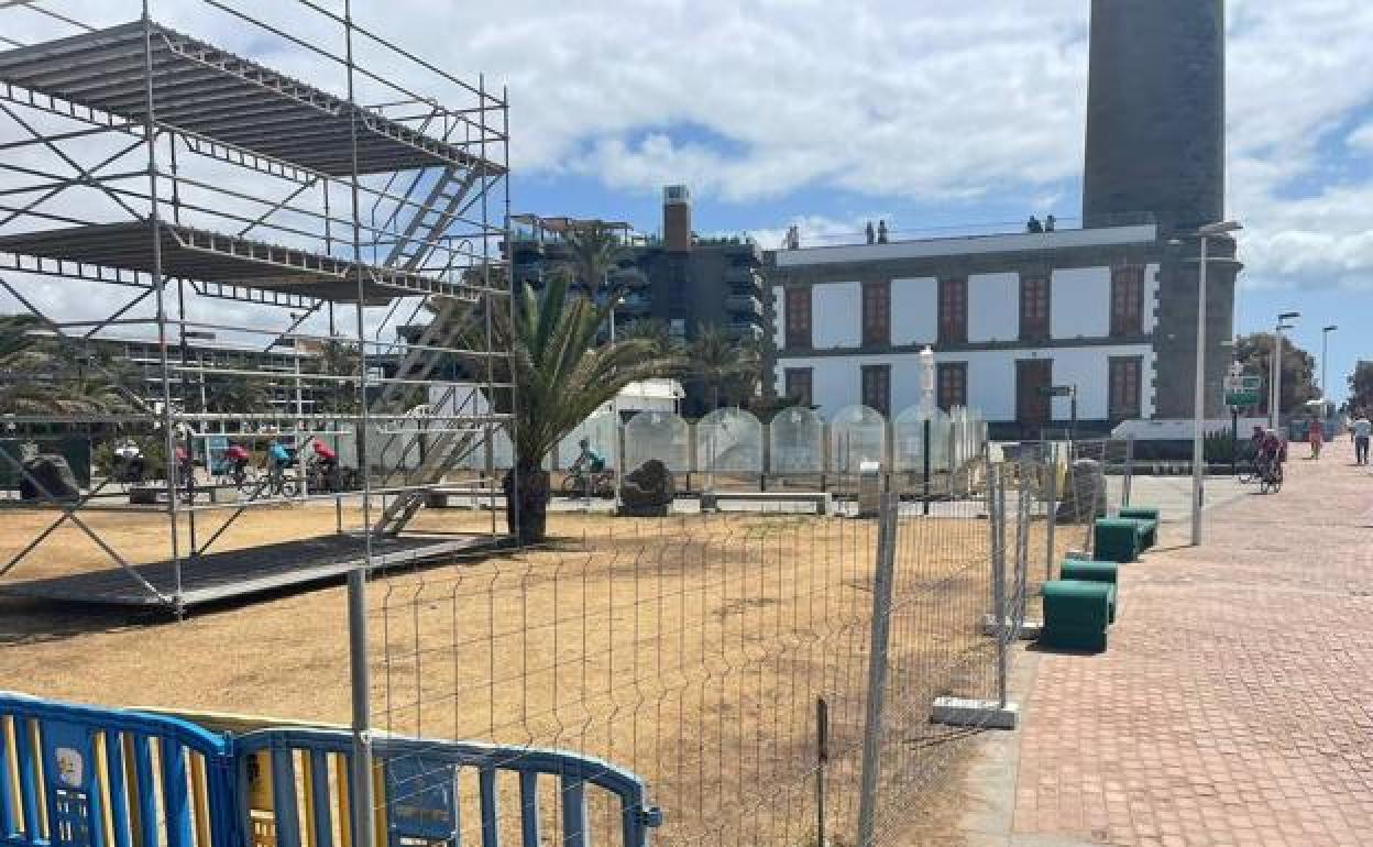 El PP denuncia el abandono del entorno del Faro de Maspalomas