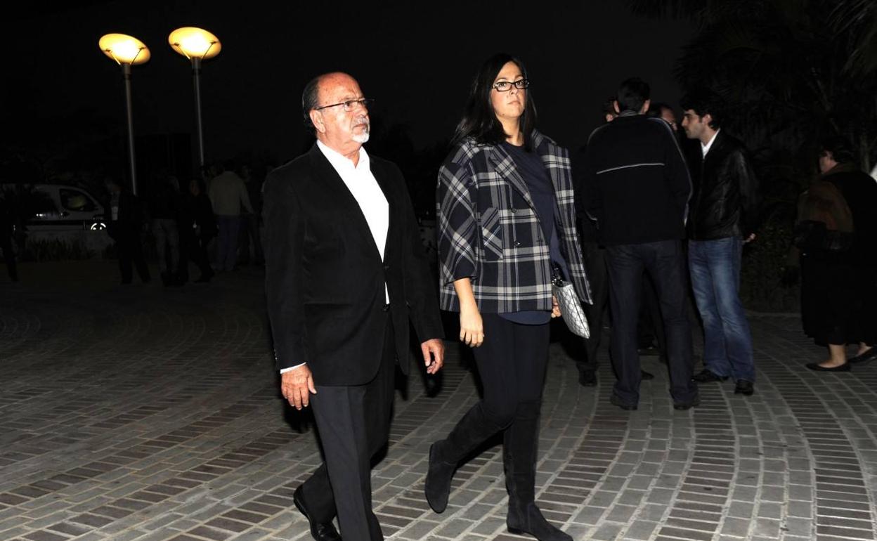 Ángel Ferrera, con su hija Sonia, en una imagen de archivo. 