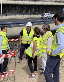 Imagen secundaria 2 - Más imágenes del viaducto del Guiniguada y de la reunión mantenida en el Cabildo sobre el tema. 