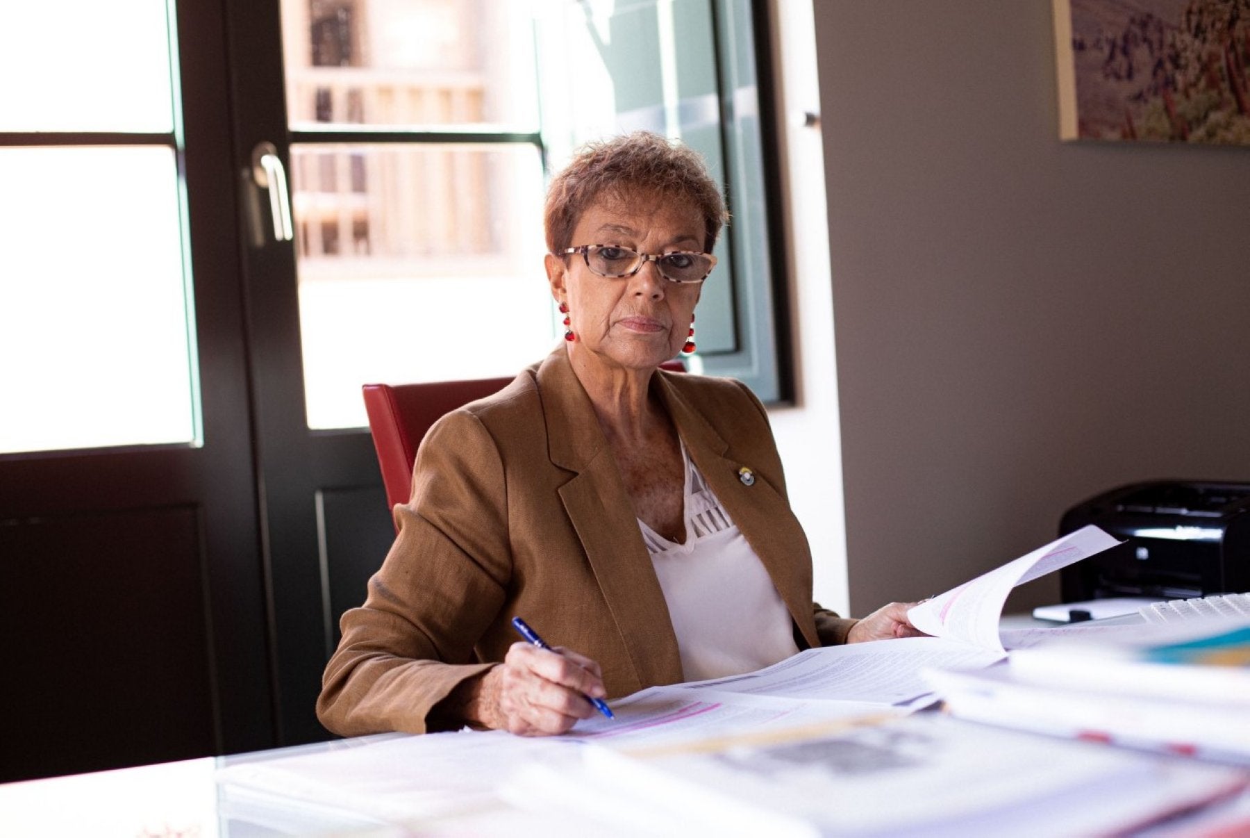 Natalia Álvarez, en su despacho en la sede del Consejo Escolar de Canarias, en Tenerife. 