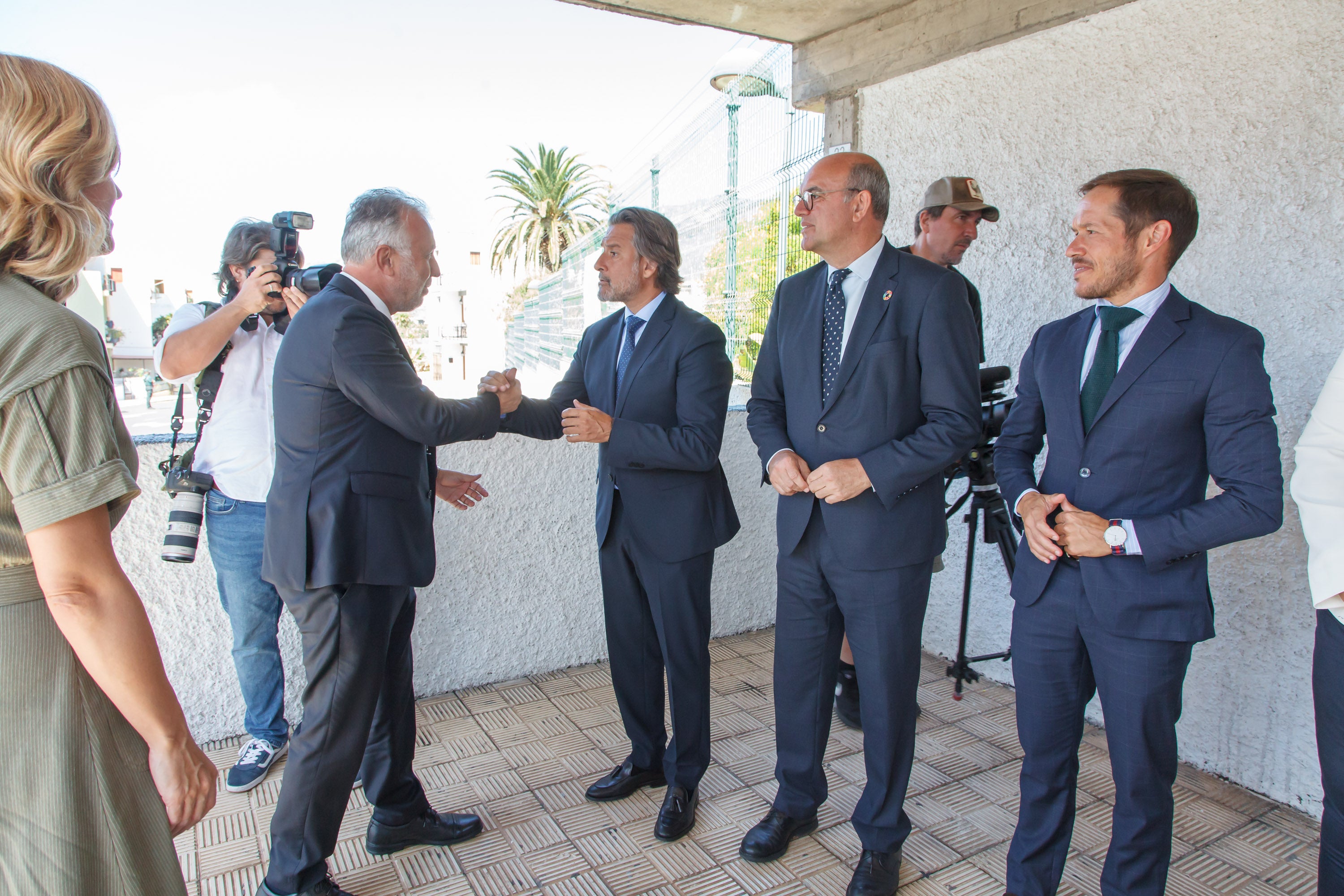 Fotos: Ángel Víctor Torres acompaña a la Reina Letizia en el acto de apertura del nuevo curso escolar en La Palma