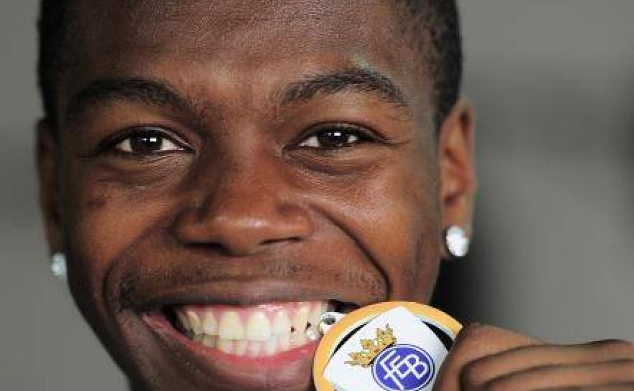 Dickson, cuando se proclamó campeón de España. 