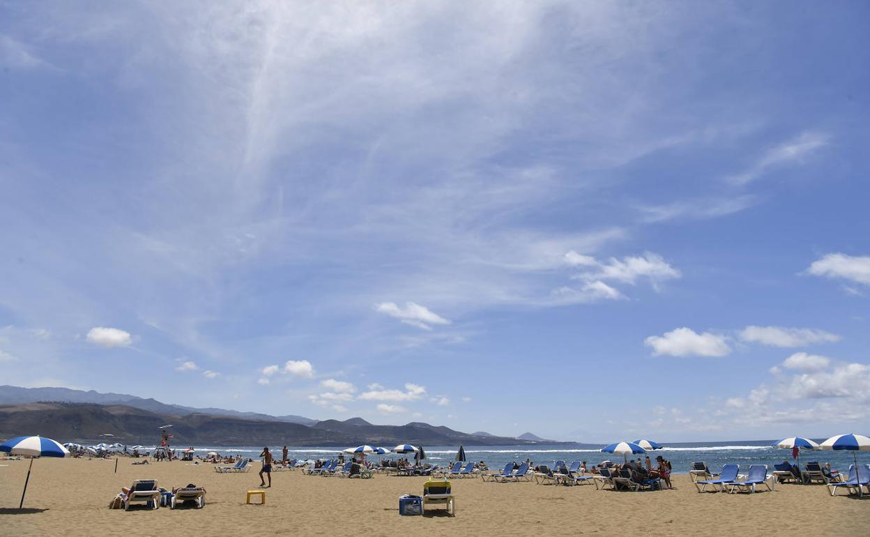 Día de playa en Las Canteras. 