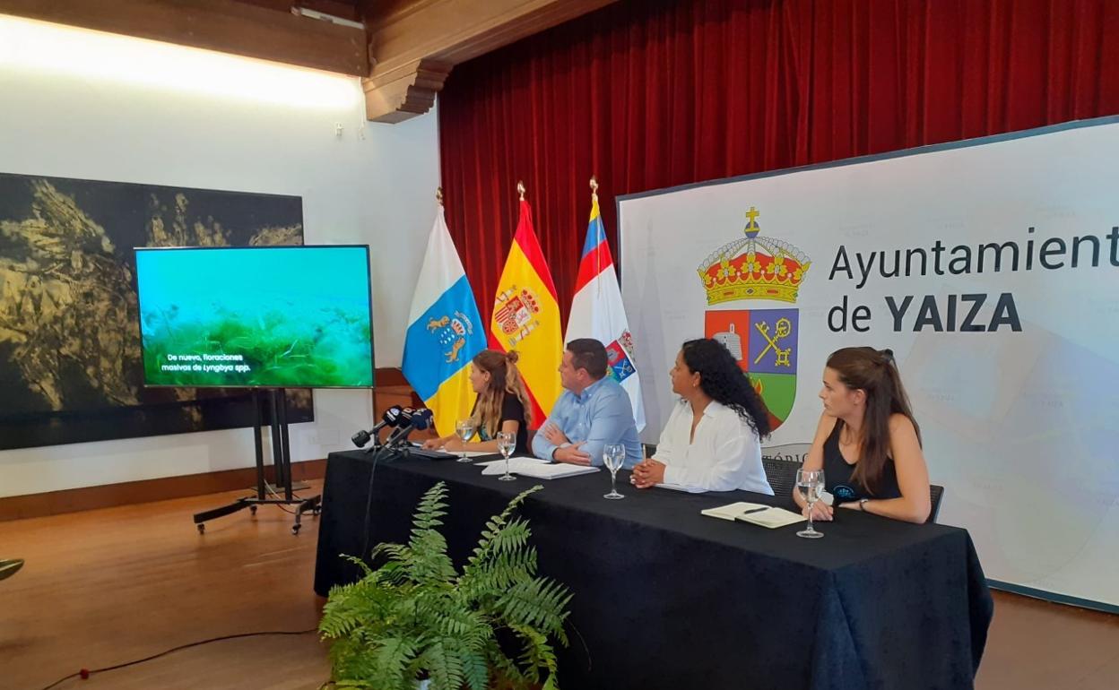 Momento de la presentación el miércoles del informe encargado por el Consistorio de Yaiza.