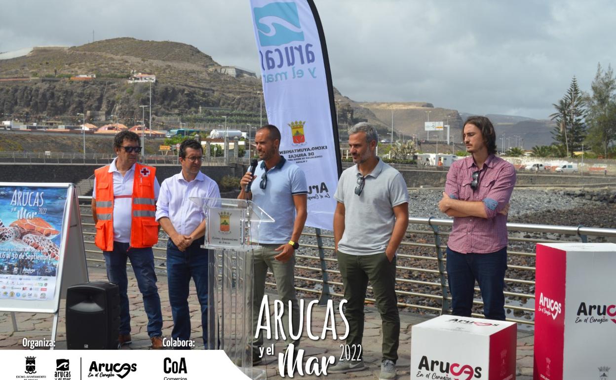 Imagen del acto de presentación de la feria Arucas y el mar. 