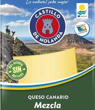 Queso Canario Mezcla de quesos Castillo de Holanda. 