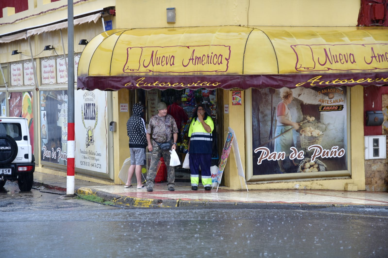 Fotos: Así descarga la lluvia en el sureste de Gran Canaria