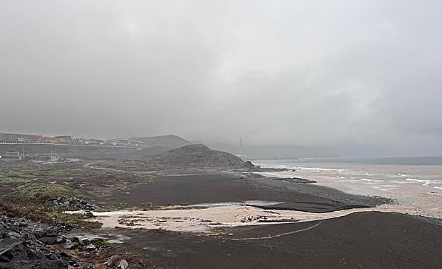 Imagen de la entrada a la capital grancanaria, en la zona de Bocabarranco. 