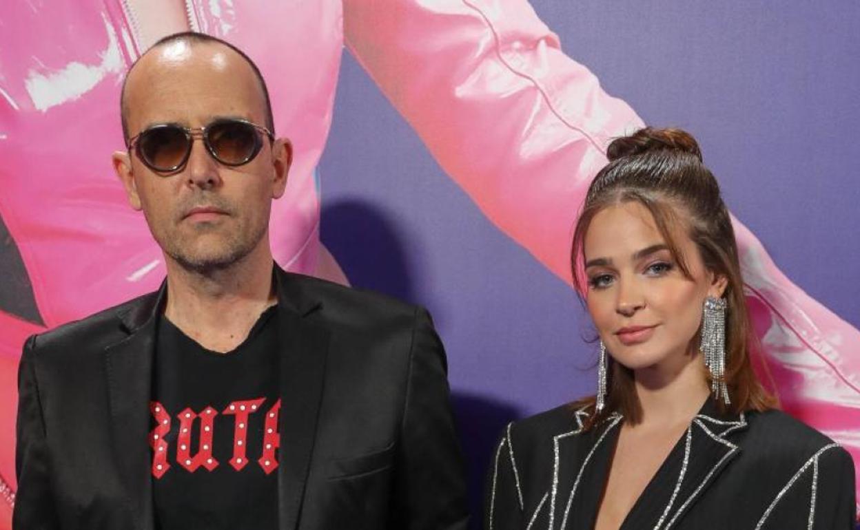 Risto Mejide y Laura Escanes en un acto promocional.