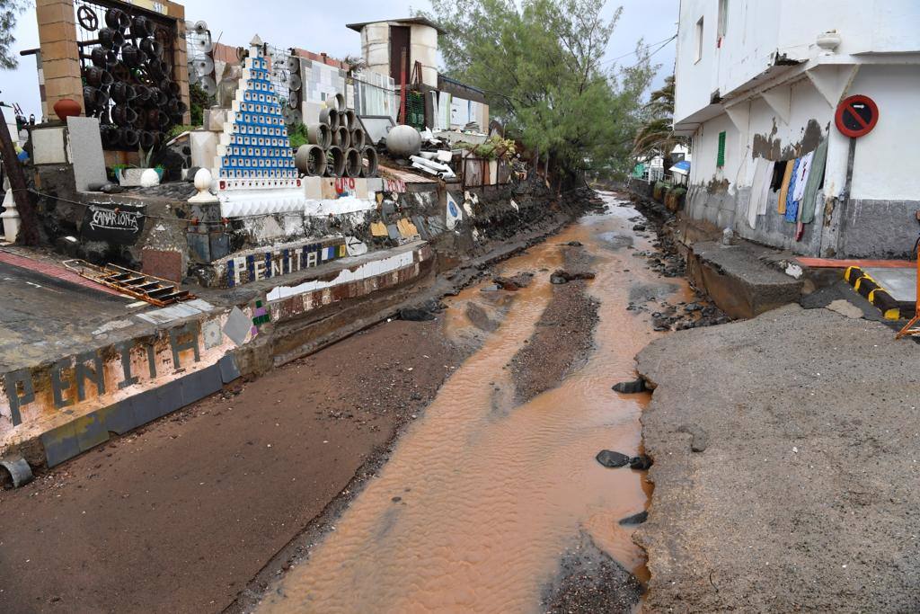 Fotos: Desperfectos en Gran Canaria tras el paso inminente de &#039;Hermine&#039;