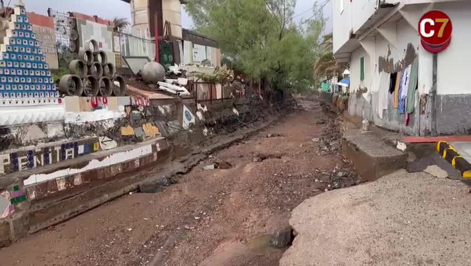 Ojos de Garza, un día después de 'Hermine'