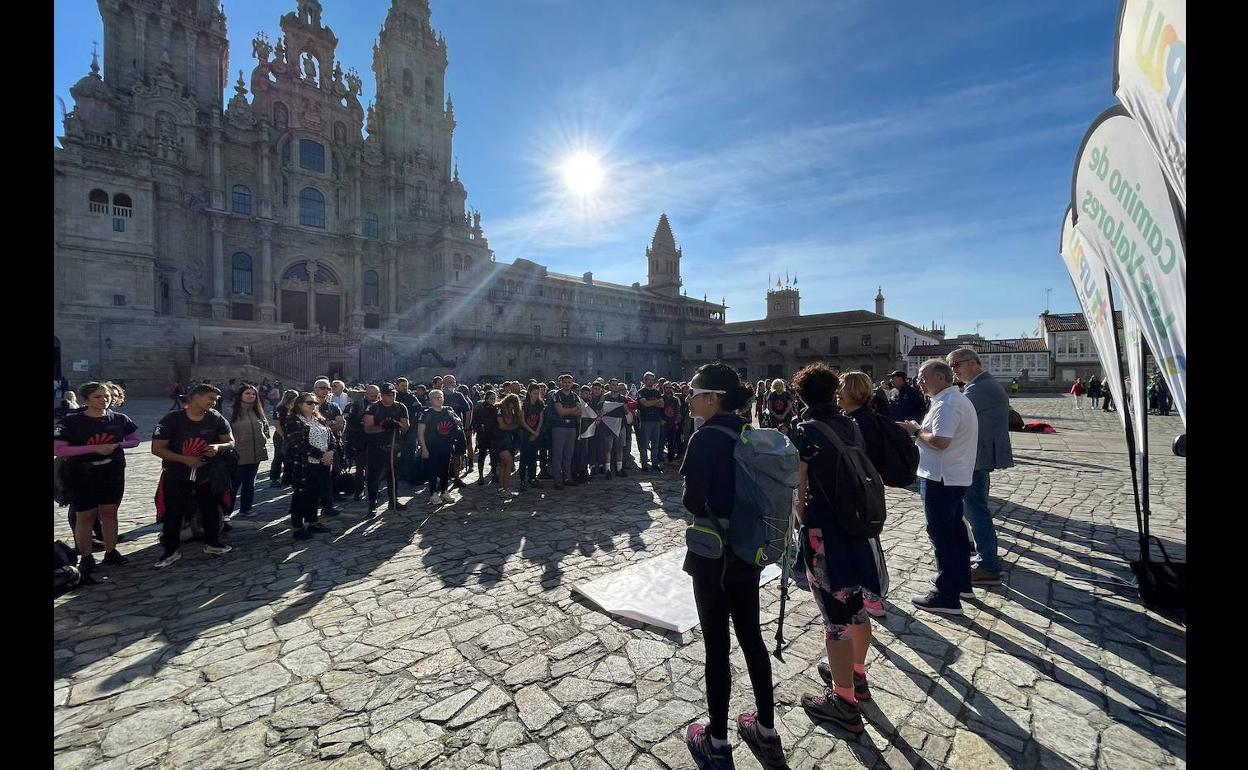 El Camino de los Valores pide por la Paz en el Obradoiro