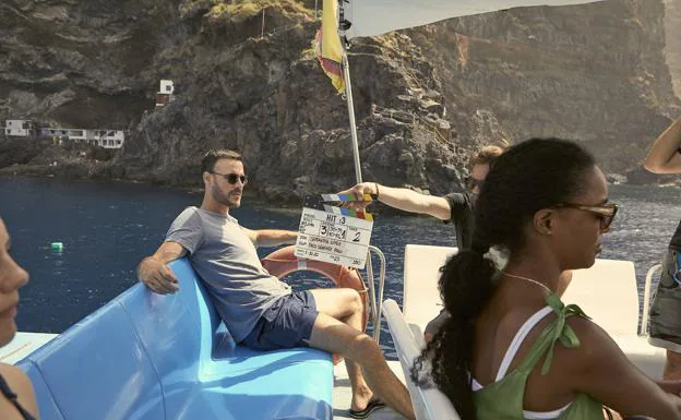 Imagen del rojade de la tercera temporada de la serie 'HIT', que se rueda en La Palma. 