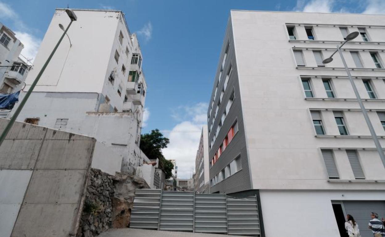 Imagen de archivo de viviendas adicionales en Tamaraceite Sur. 