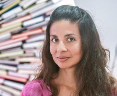 La artista visual Gloria Godínez. 