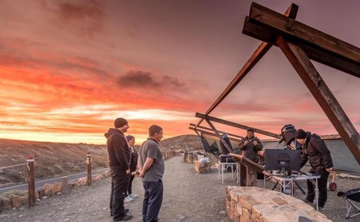 Otra de las observaciones del cielo nocturno desde el mirador de Sicasumbre, en el municipio de Pájara. 