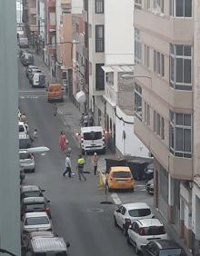 Imagen secundaria 2 - Cortes de tráfico en la zona de Guanarteme. 