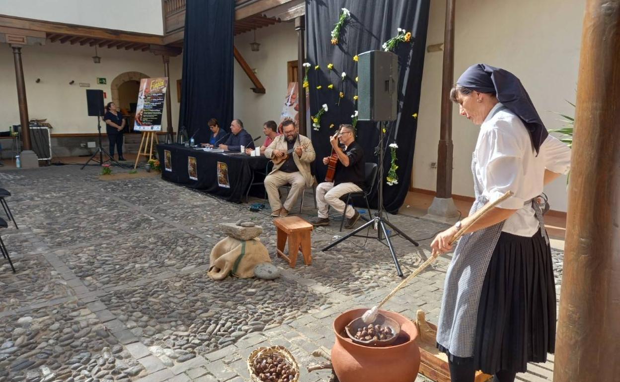 Imagen captada durante el acto de presentación del programa Finaos de Telde 2022. 