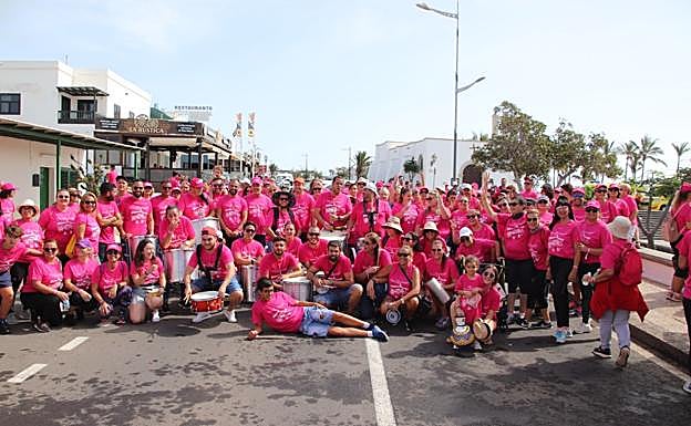 Participantes al finalizar el recorrido. 