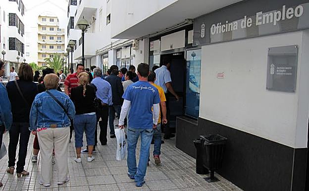 Imagen de archivo de la Oficina de Empleo en Arrecife. 