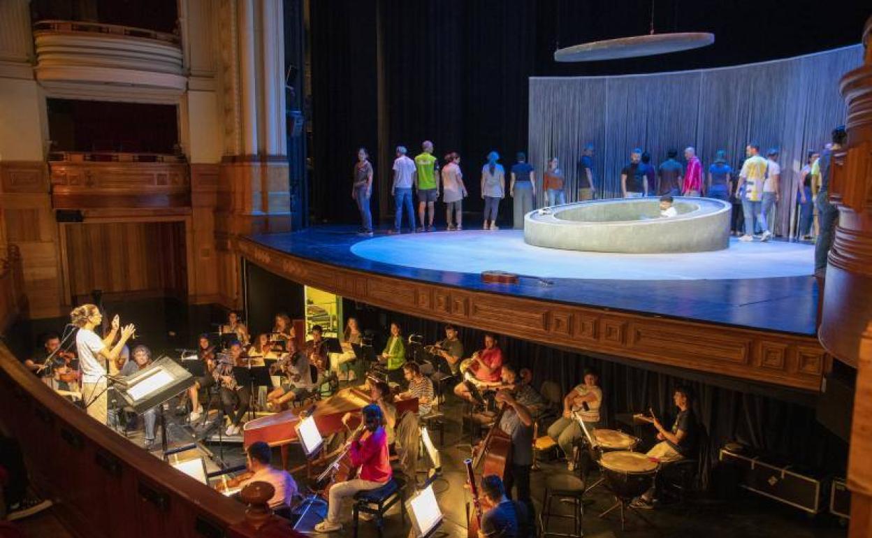 Imagen de los ensayos de la ópera 'Orfeo y Eurídice'. 