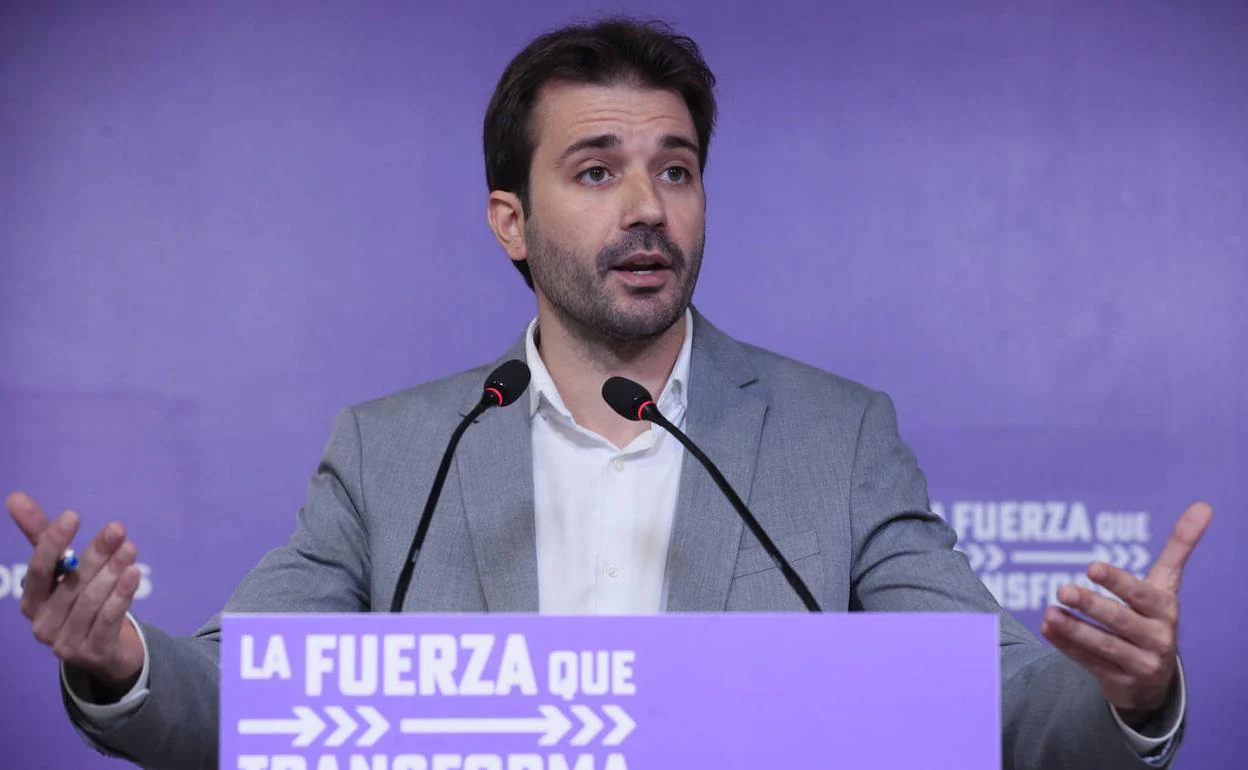El coportavoz de Podemos Javier Sánchez Serna.