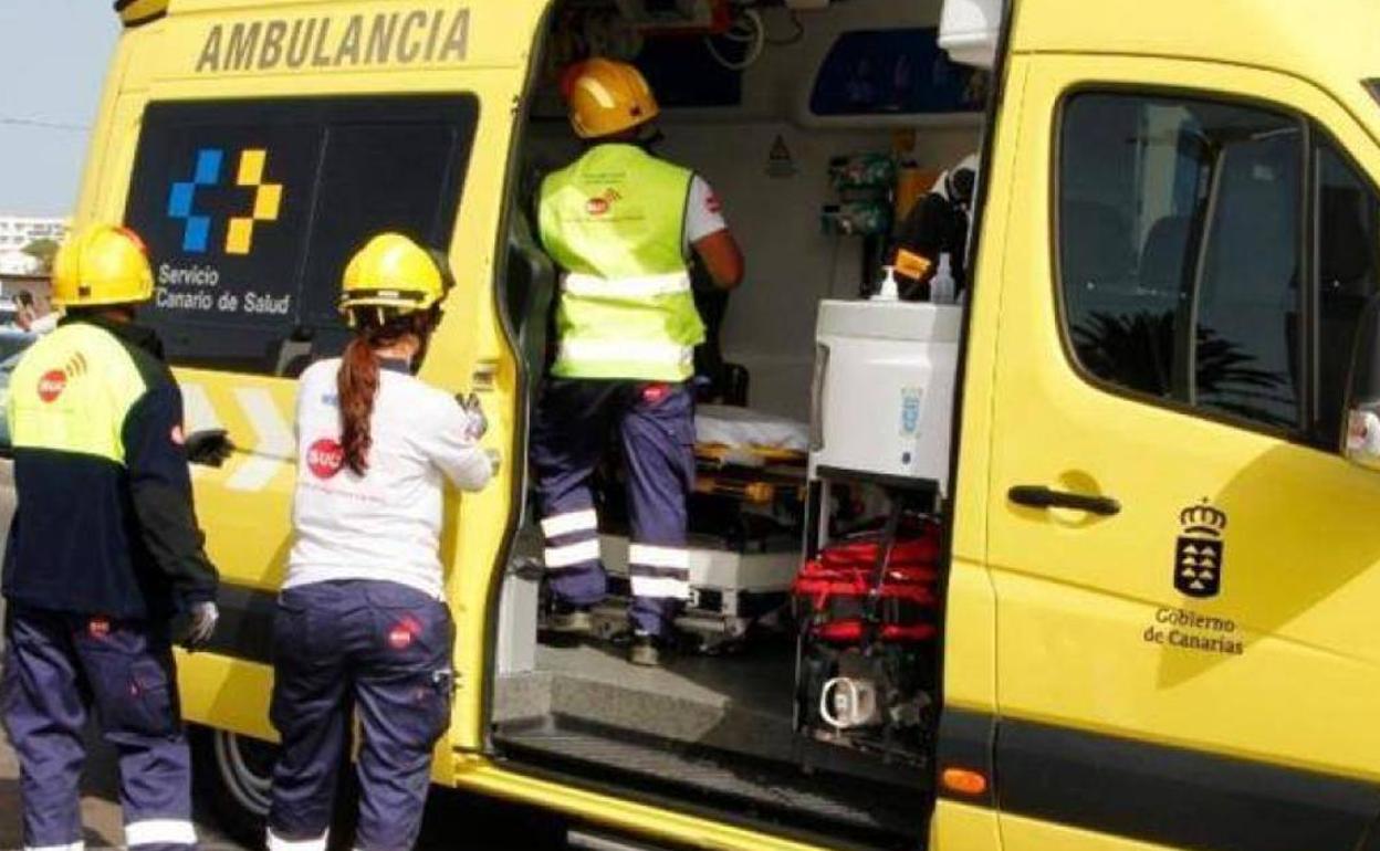 Imagen de achivo de una ambulancia del SUC. 