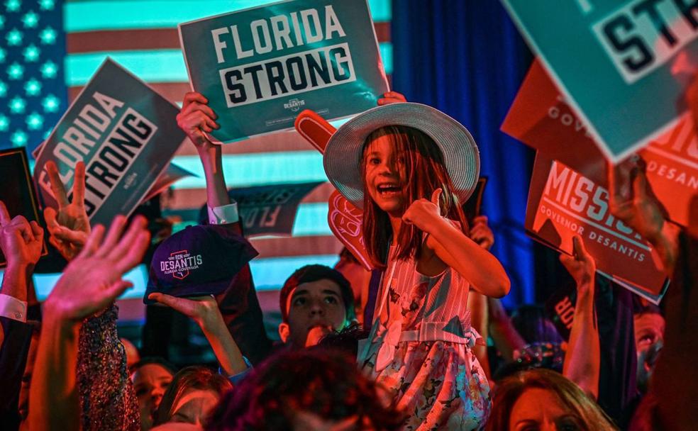Seguidores republicanos en Florida.