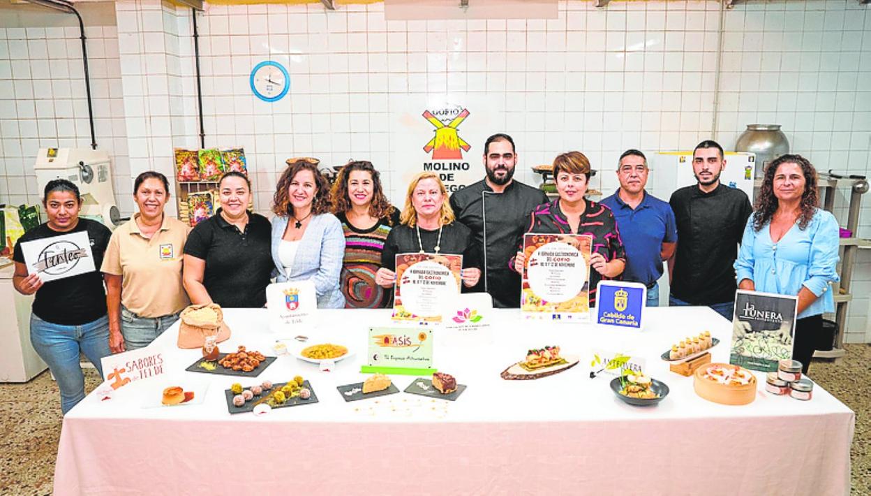 Imagen de la presentación este martes en el Molino de Gofio. 