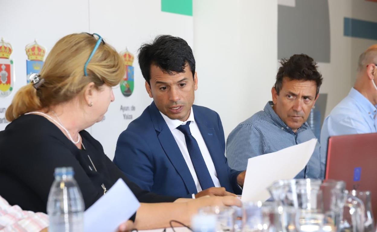 Marcos Bergaz, en un encuentro de responsables del Consorcio de Emergencias. 