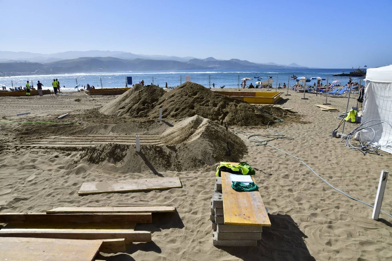 Fotos: Obras del Belén en Las Canteras