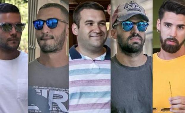 Imagen de los miembros de La Manada.