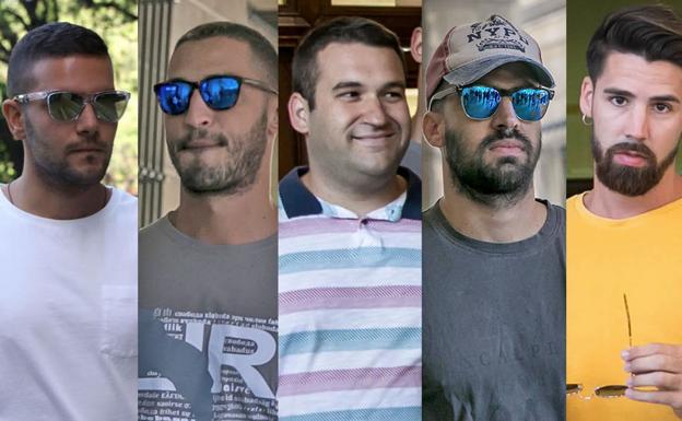 Imagen de los miembros de La Manada.