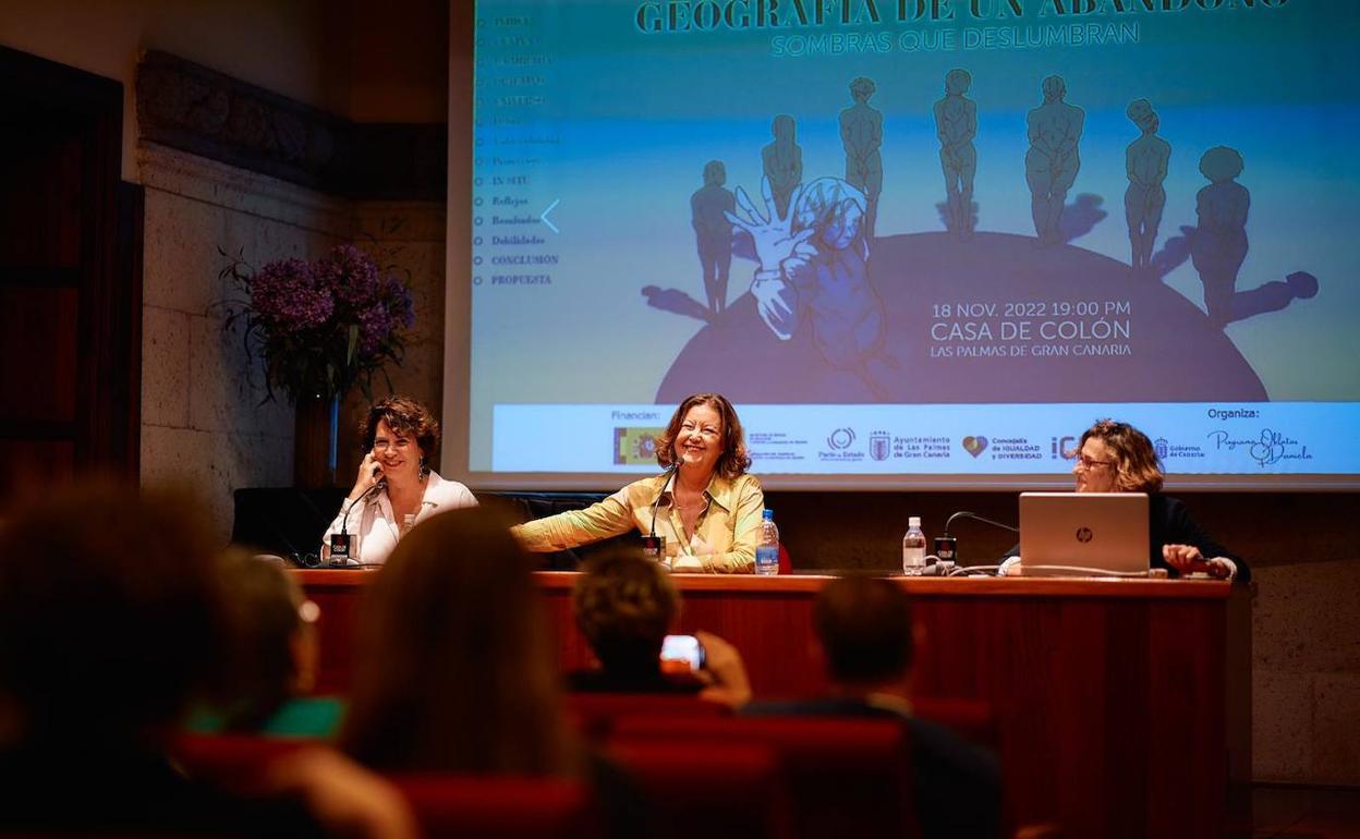 Imagen tomada durante un momento de la presentación del informe Cunina II. 