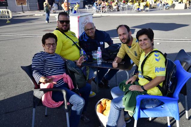 Un refresco antes del partido. 
