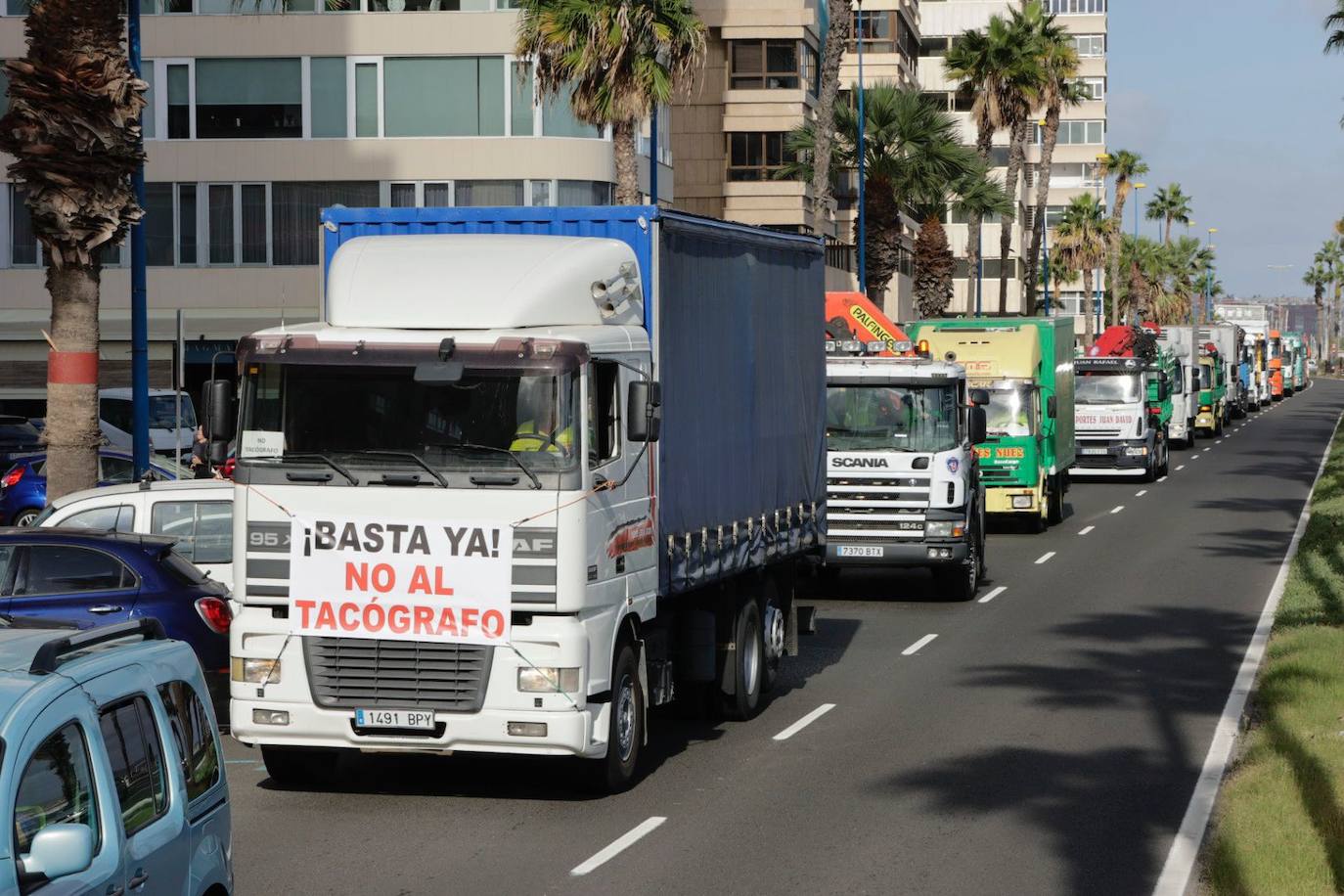 Fotos: La protesta de los transportistas, en imágenes